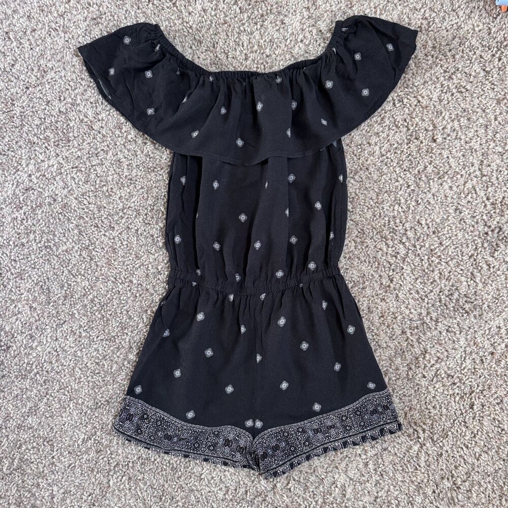 cape juby women size XS romper outfit extra small black